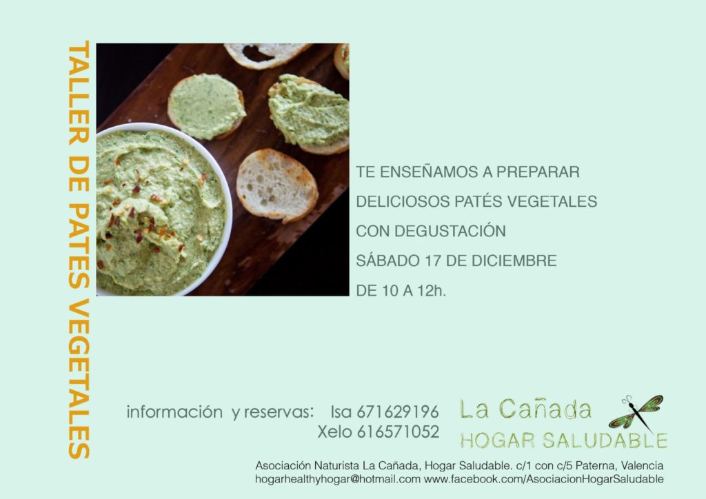 Taller de patés vegetales
